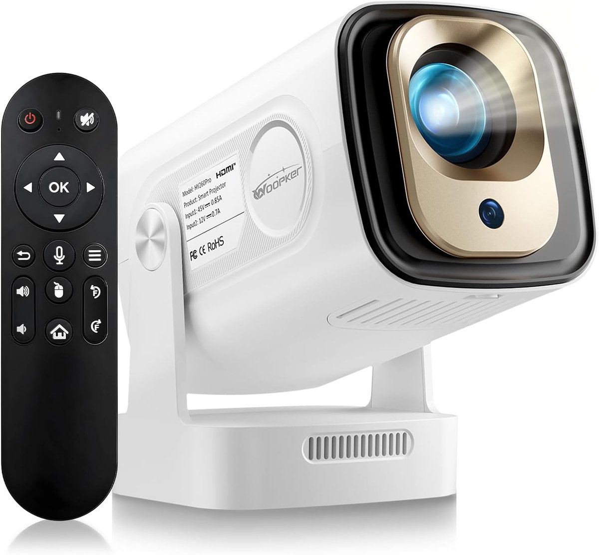 Draagbare Projector - Mini Beamer - Thuisbioscoop - Automatische Keystone Correctie - 130 Inch Max - Zwart