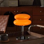 Oranje paddenstoellamp - Mid-century moderne lamp voor nachtkastje - Dimbare retro bedlampen - Woondecoratie sfeerverlichting voor slaapkamer woonkamer