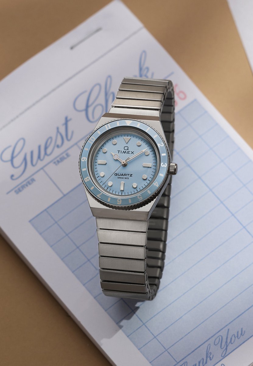 Timex Q Timex Mini Quartz Analoog Horloge Silver Tone Kast: 100% Roestvrij Staal | Armband: 100% Roestvrij Staal 30 mm TW2Y57400AJ, TW2Y57500AJ, TW2Y77300AJ