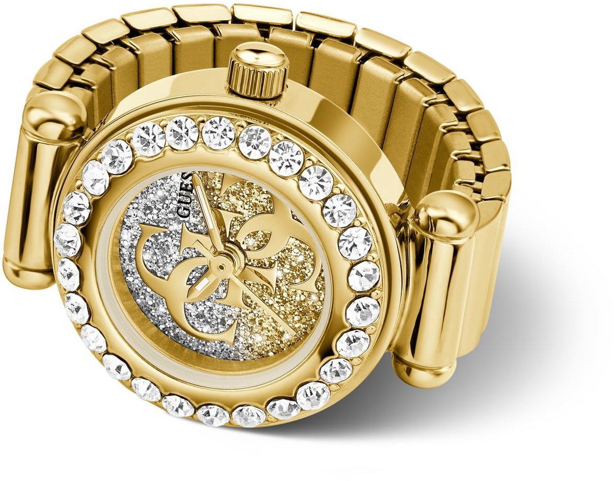 Guess Anna Quartz Analoog Horloge Gold Tone Kast: 100% Roestvrij Staal | Armband: 100% Roestvrij Staal 18 mm GW1022L1, GW1022L2, GW1022L4, GW1078L1, GW1078L2, GW1078L4