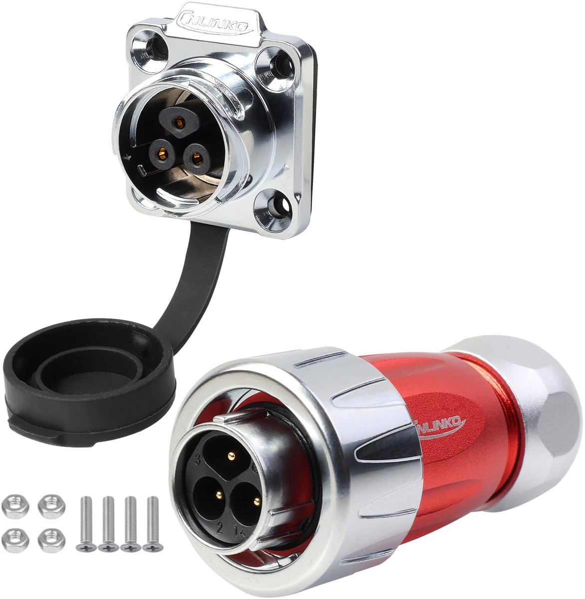 Waterdichte Connector - Elektrische Stekker - Industriële Machines - IP68 Metaal - M16 Flens