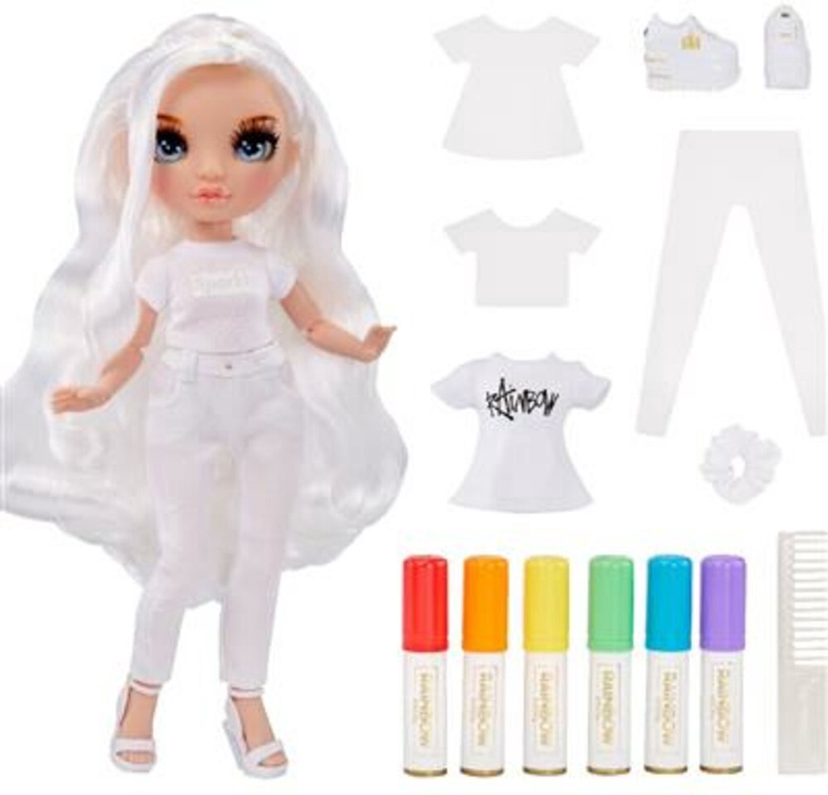 Rainbow High Color & Create - Blauwe ogen - 27 cm - Modepop — afbeelding 11
