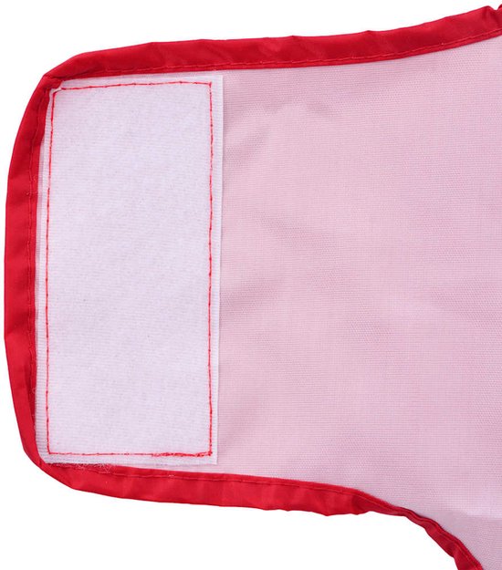 vidaXL - Hondenregenjas - met - reflecterende - strips - polyester - rood - XS