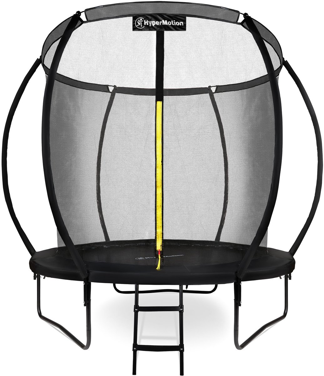 HyperMotion Kindertuintrampoline 3+, trampoline met ladder en binnennet voor huis en tuin, kinderspeelplaats, kindertrampoline, dubbele poten, 244 cm, 8 ft — afbeelding 14