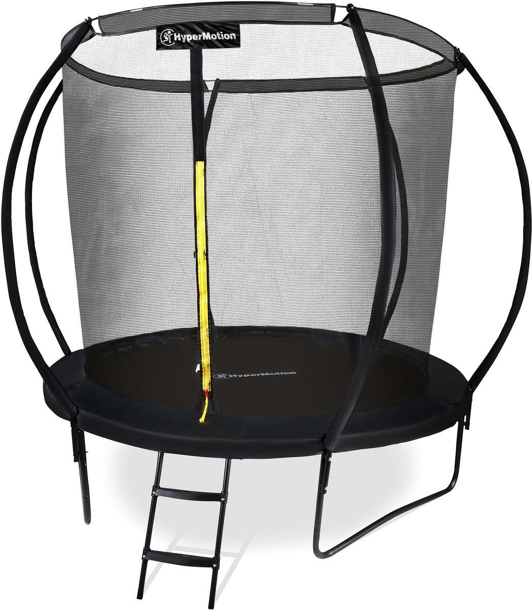 HyperMotion Kindertuintrampoline 3+, trampoline met ladder en binnennet voor huis en tuin, kinderspeelplaats, kindertrampoline, dubbele poten, 244 cm, 8 ft — afbeelding 16