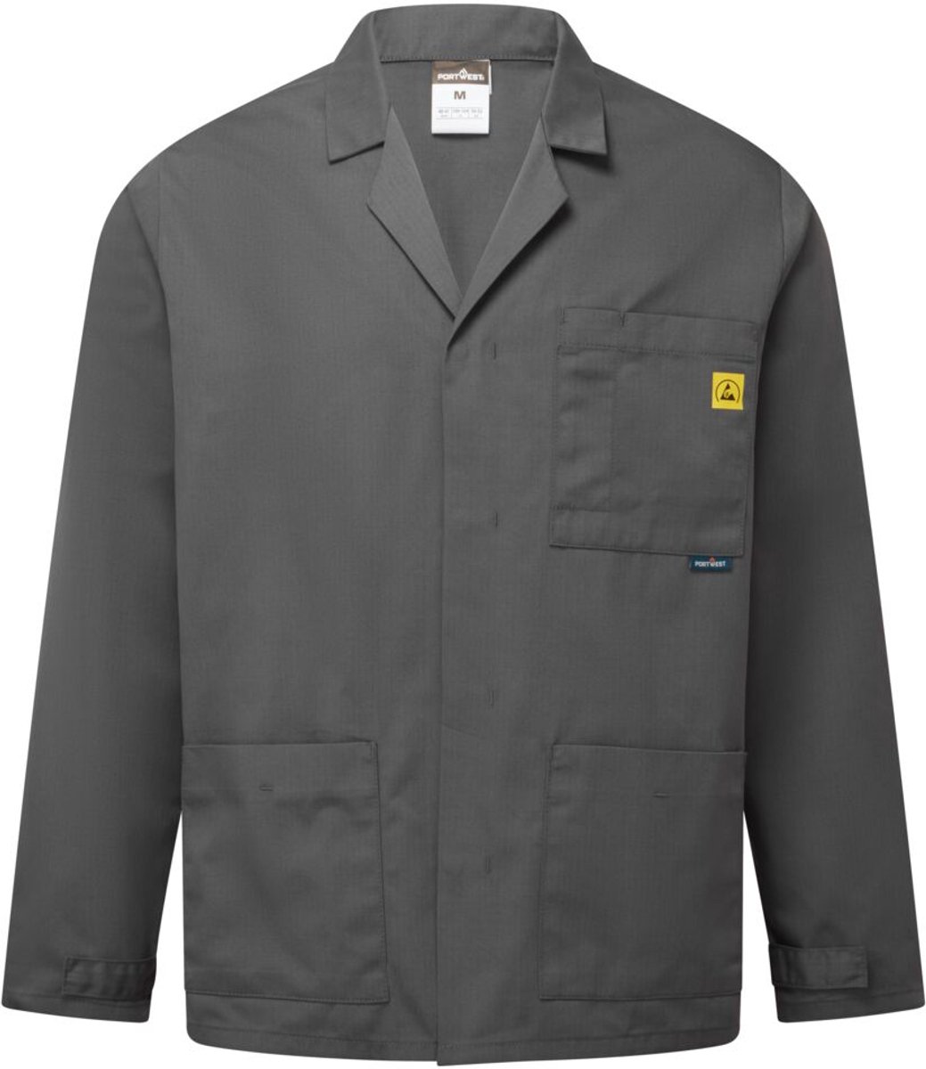 Portwest Anti-statisch ESD labjas AS18 - Grijs - 4XL