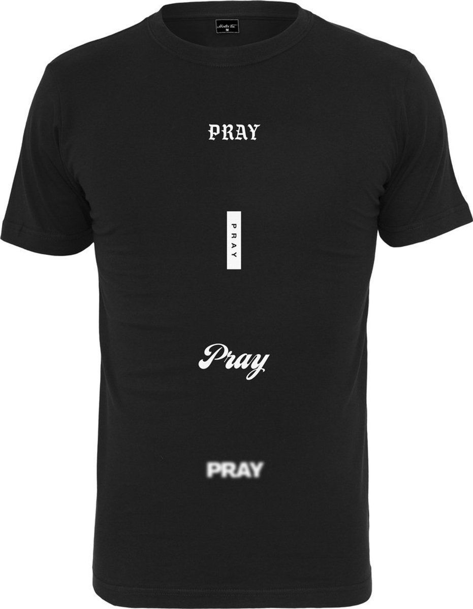 Mister Tee All Prays Heren Tshirt XS Zwart