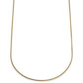 Essentials | 2 mm Goudkleurige Ketting met Slangenschakels