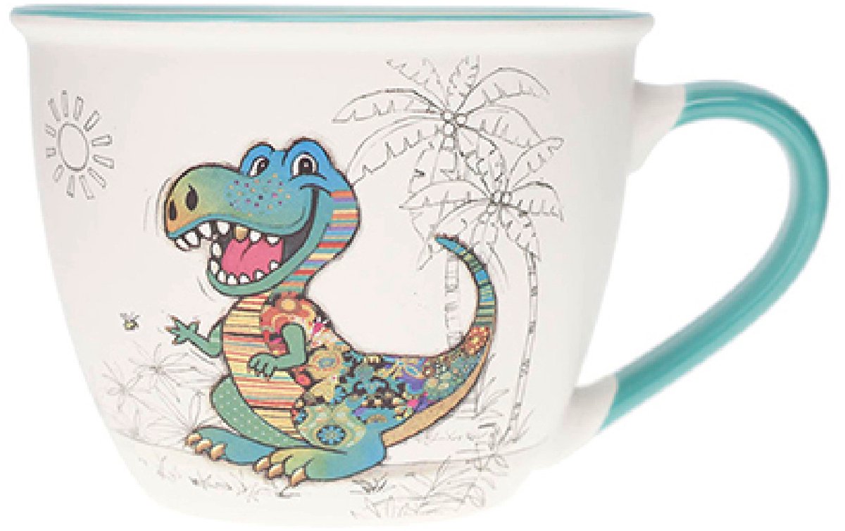 Timbaal kom met handvat Kiub Kook Dino