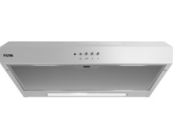 ETNA AO461WIT - Onderbouw Afzuigkap - WIT - 60 cm - 3 standen - Mechanische druktoetsen - LED verlichting - Geschikt voor afvoer naar buiten en recirculatie - 1 motor