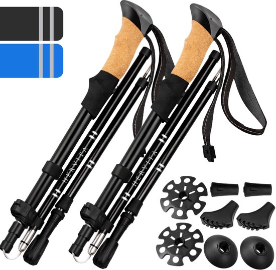 Set Van 2 Hervita Hoogwaardige Nordic Walking Stokken