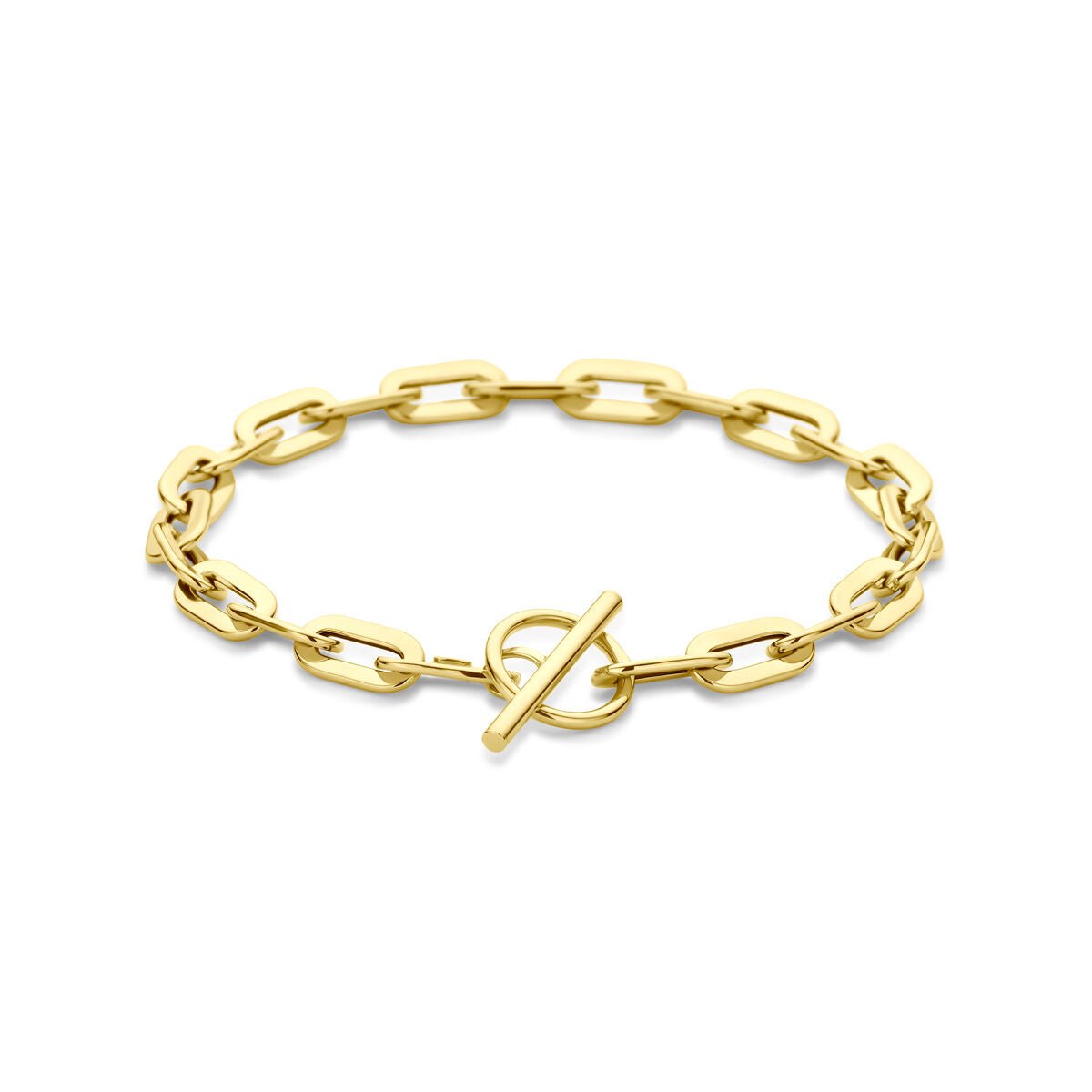 14K geelgouden armband kapittelslot 5,5 mm 19 cm - 4034545