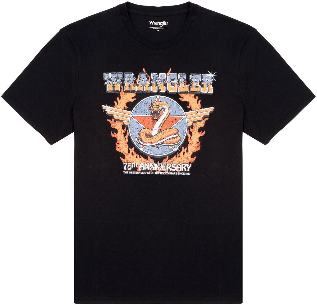 T-shirt Wrangler Zwart