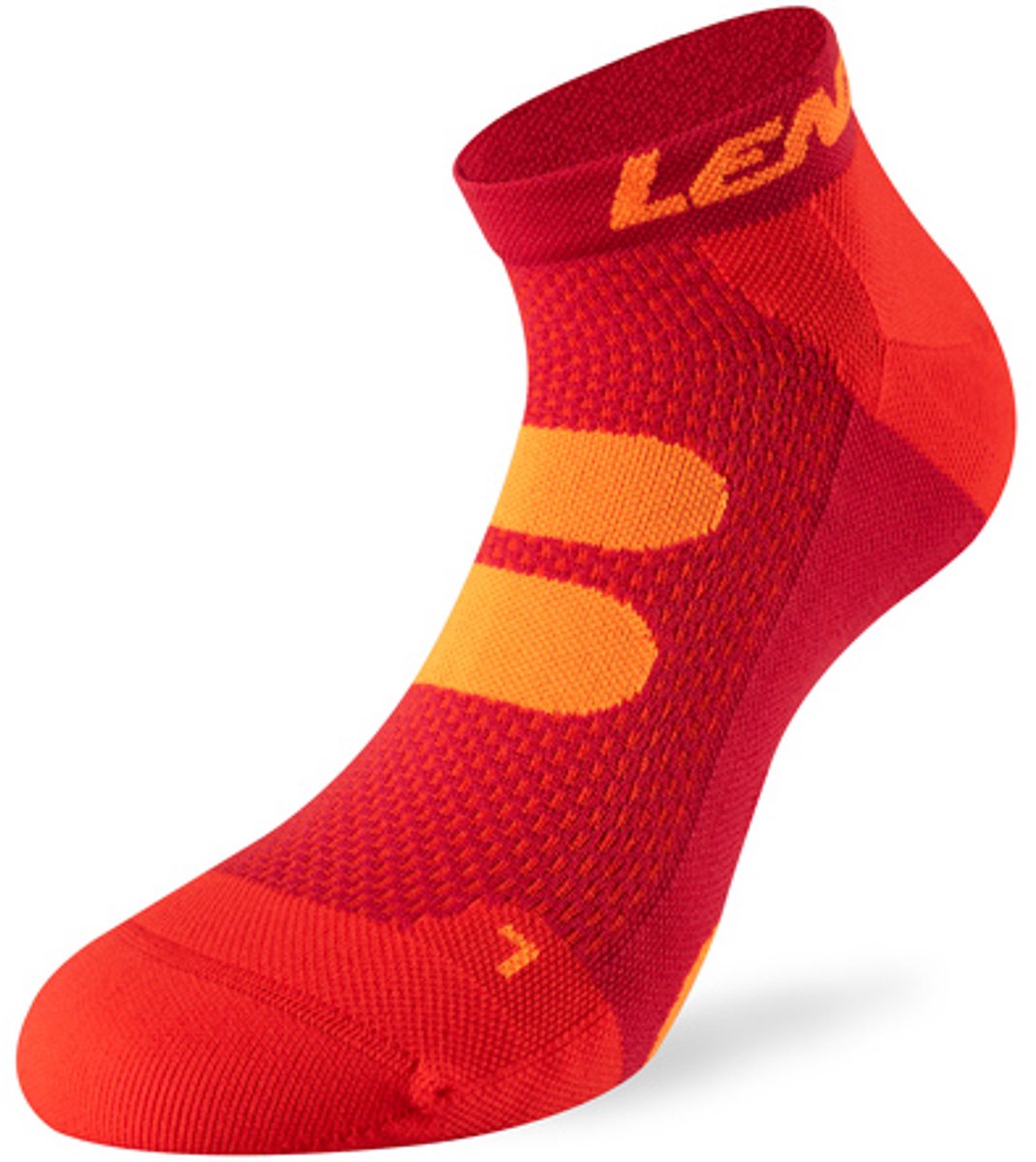 Korte compressiesokken Lenz 5.0 Rood