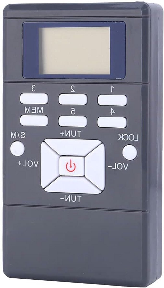 Draagbare Mini FM Radio Zakformaat met Geheugenfunctie en Hoofdtelefoon