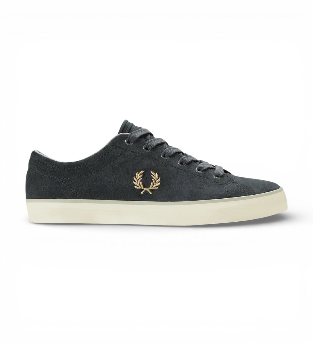 Fred Perry Baseline Leren Sneakers Zwart