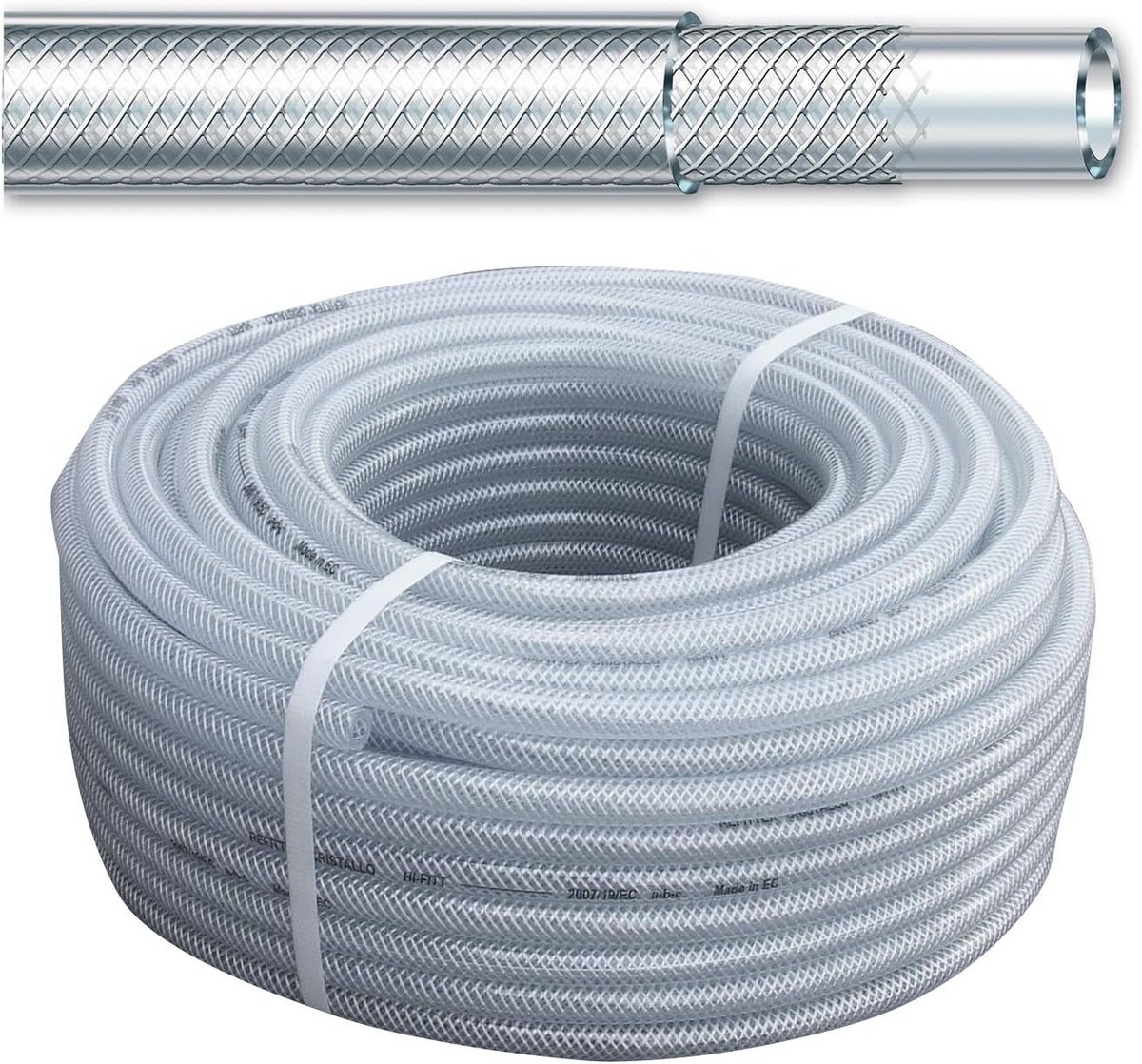 Gele Tuinslang - Flexibele Slang - Water Geven - 4-Laags PVC - 15 mm x 50 m - Geel