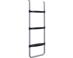 SPORTNOW - Trampolineladder - Staal - 97x32cm - Zilver