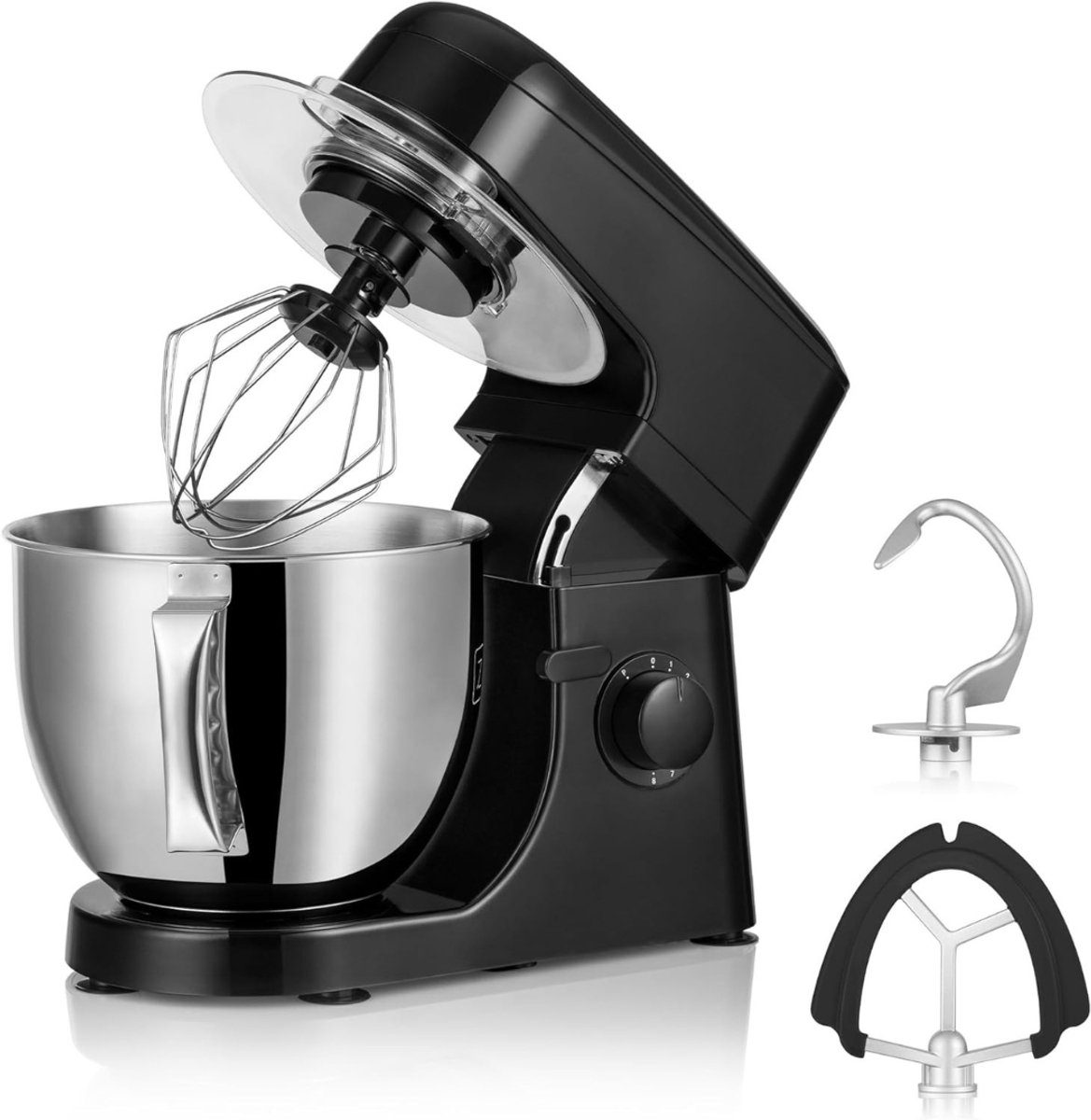 Core® Mixer met Mengkom - Keukenmachine - Kneedmachine- Zwart- 39cm x 35cm x 25cm
