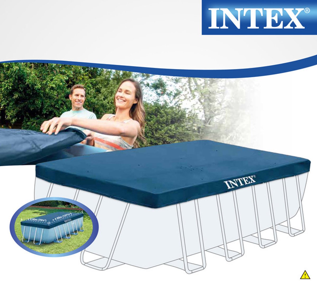 Intex Zwembad Afdekzeil - Rechthoekig 400 x 200 cm — afbeelding 10