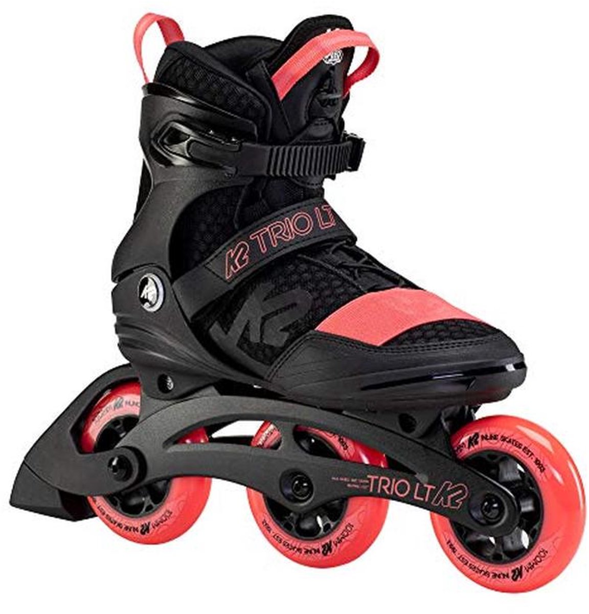 Unisex Inline Skates Trio LT 100 Korte Cuff - Zwart - Koraal