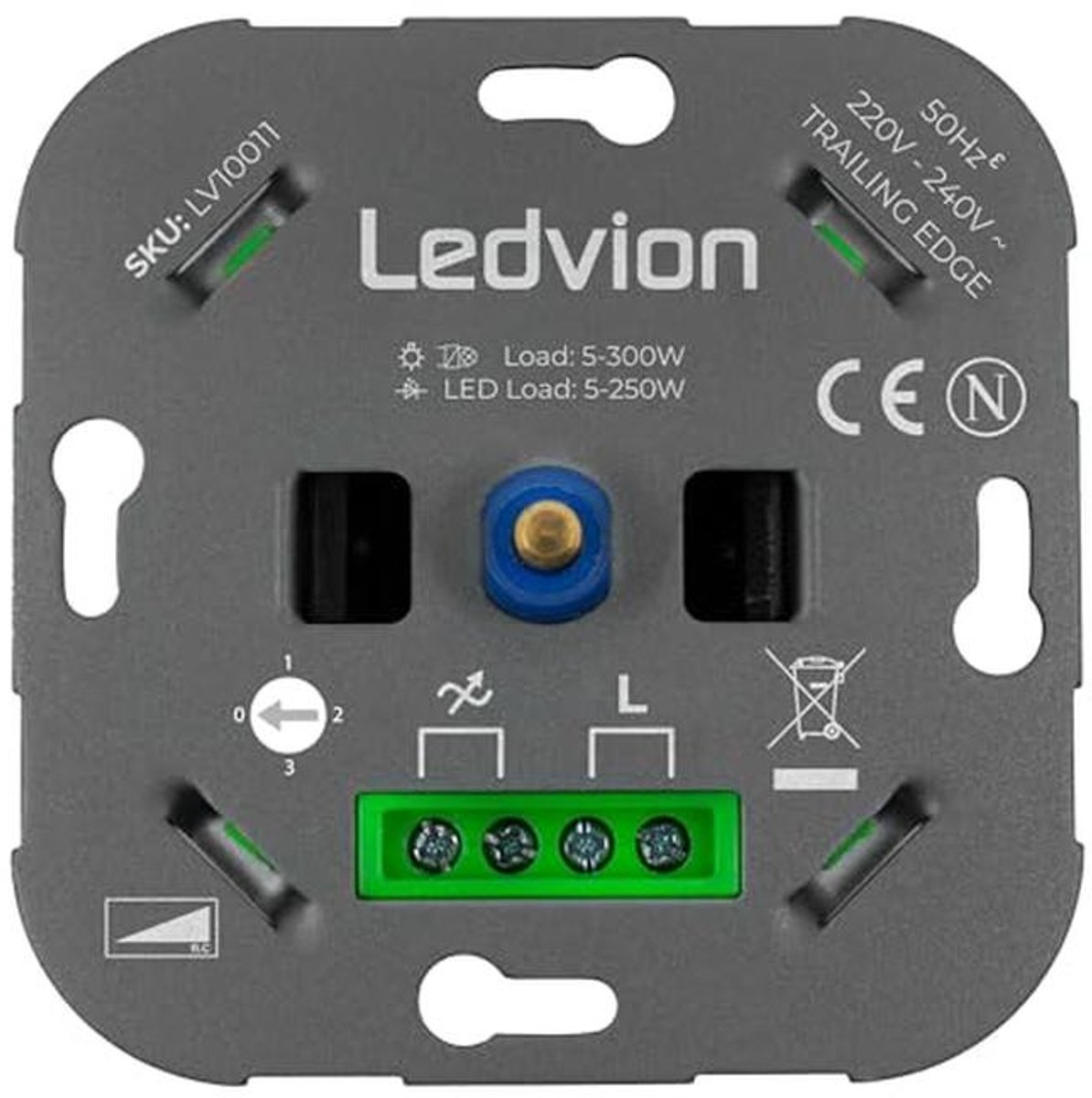 LED Dimmer 5-250 Watt - Meerdere dimmers, 1 lichtpunt, Fase afsnijding