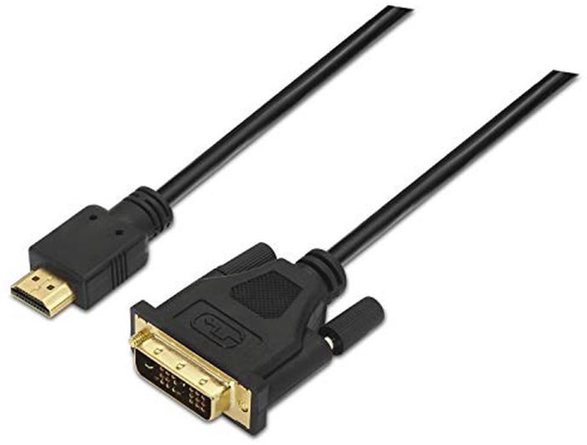 DVI naar HDMI-kabel 1,8 m voor display of Full HD TV, zwart