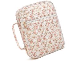 Lichtgewicht katoenen boekenhoes met ritssluiting - waterdicht ontwerp, geschikt voor het opbergen van boeken en andere spullen, thuisstudie en draagbare opslag.