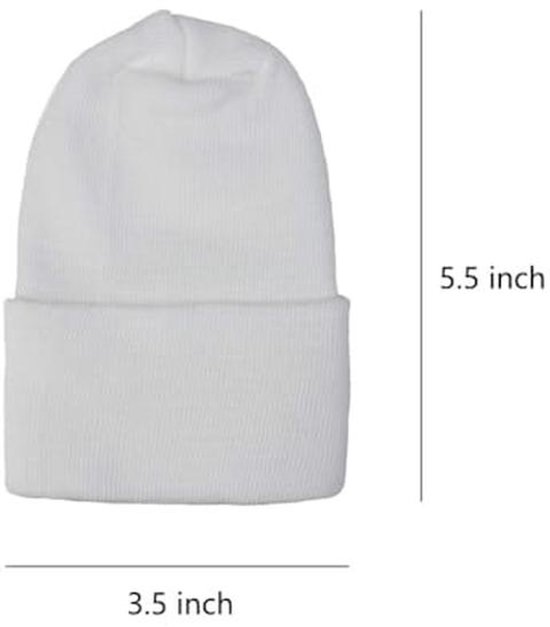 Pasgeboren Hoed met Boog en Wanten - Zachte Beanie voor Baby's — afbeelding 4