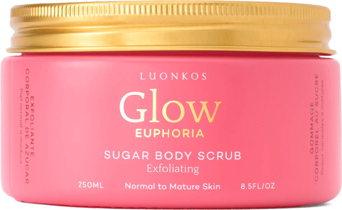 Natuurlijke Suiker Body Scrub – Exfoliërende Body Scrub 200 ml Luonkos Euphoria