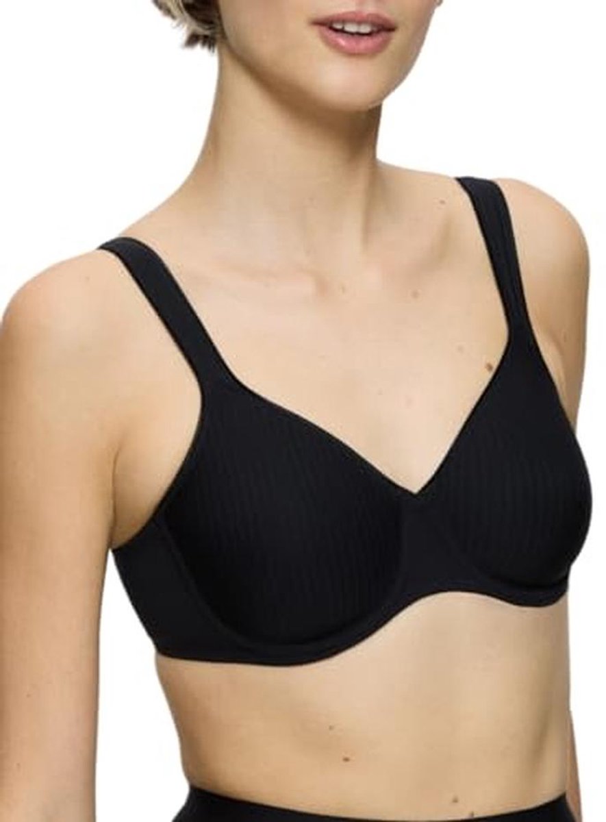 Zwarte Modern Zachte Beha met Katoen en Draagcomfort 90C