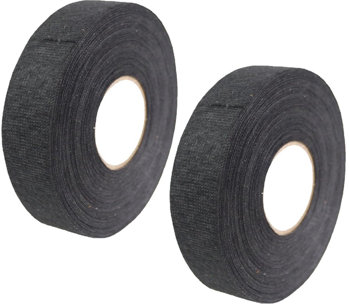 Isolatietape Stof voor Bedrading Auto & Vrachtwagen | Hoge Temperatuur, Geluidsdempend, 2 Rollen Zwart