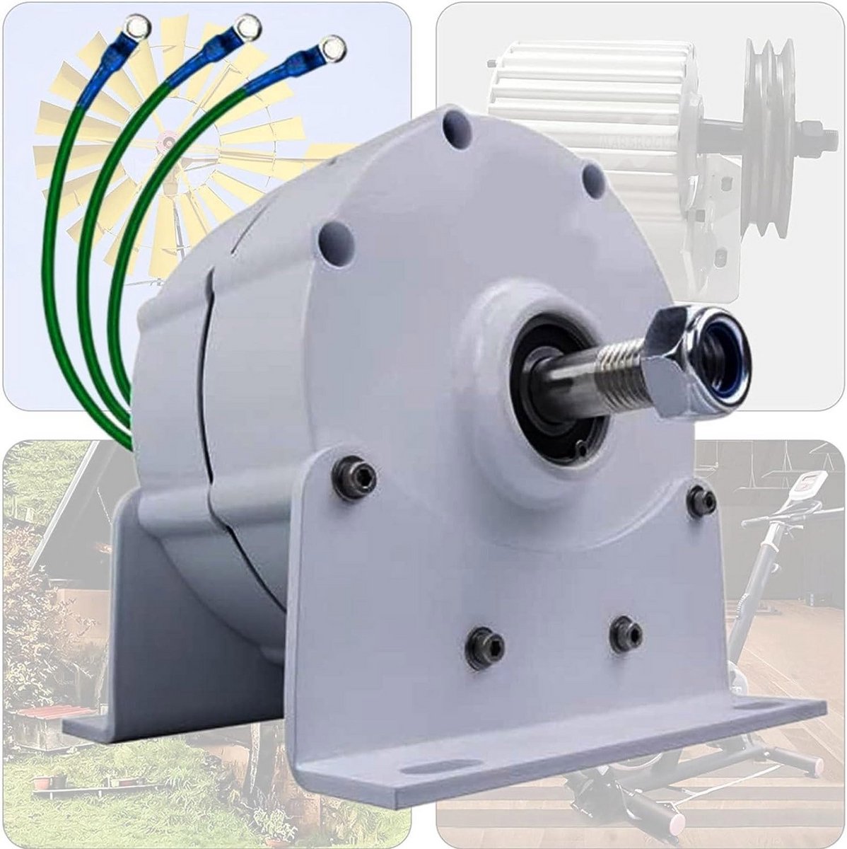 Permanente Magneet Generator Lage Snelheid 10kW 110-220V AC Dynamo voor Wind & Water Turbine