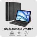 Zwarte keyboard case met verwijderbaar toetsenbord voor iPad.