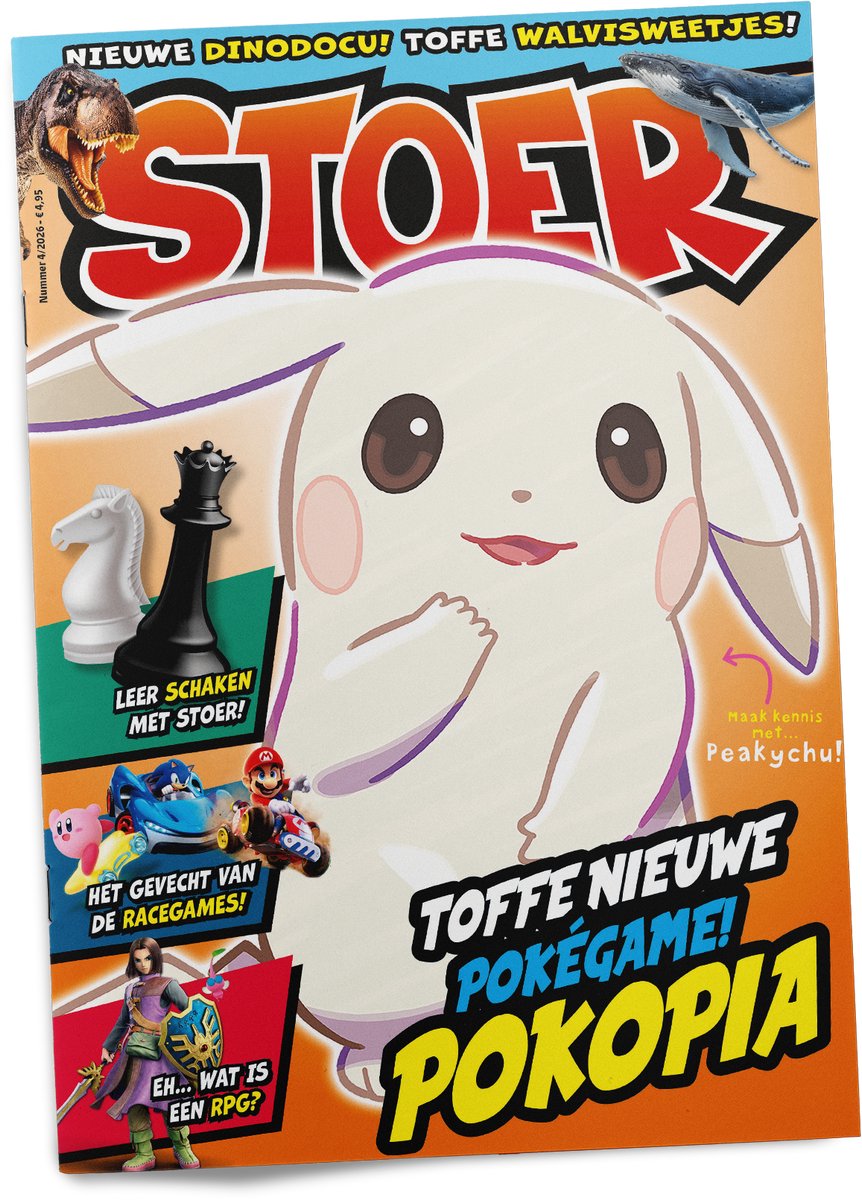 STOER Magazine Nr. 4-2026 - Tijdschrift met Peakychu - Pokopia - dinodocu - walvisweetjes - Tijdschriften - Tijdschrift - Magazine - Jongens