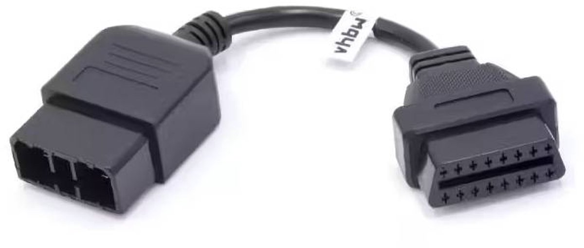 OBD2 Adapterkabel voor Subaru - OBD1 9 naar 16-pins OBD2 - 0,2 meter - Zwart