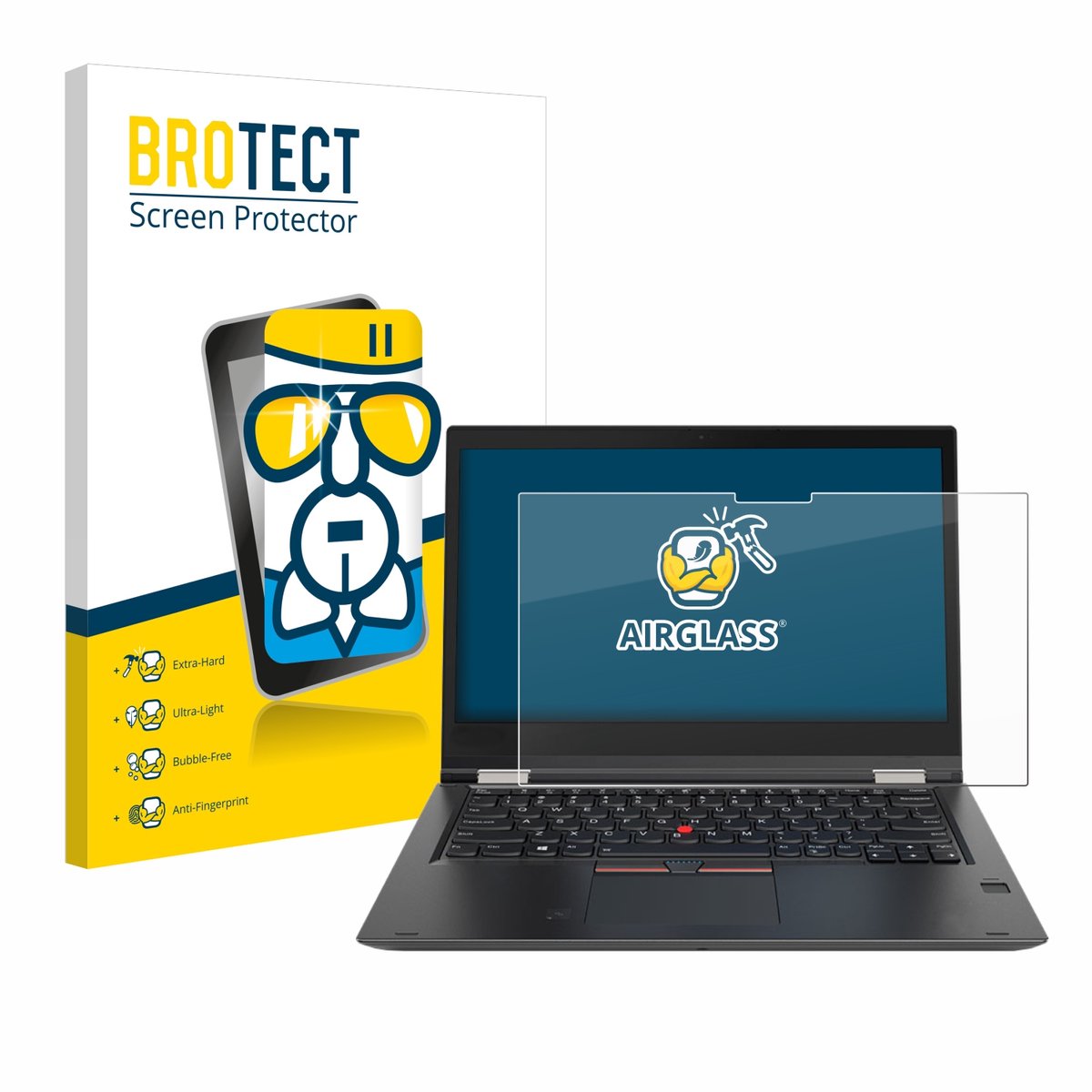 Screenprotector voor Lenovo ThinkPad Yoga X380 Beschermglas transparant