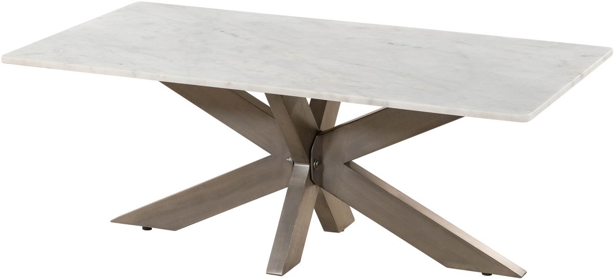 MASSIVMOEBEL24 .DE BARCELONA #304 salontafel wit marmer 120x60 cm