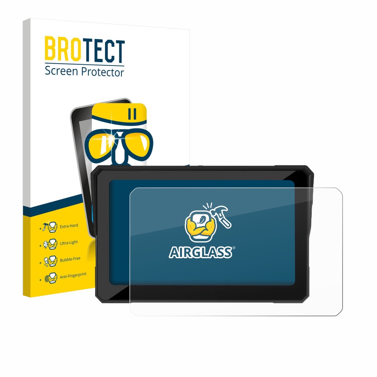 Screenprotector voor Carpuride W702 Plus 7" Beschermglas transparant