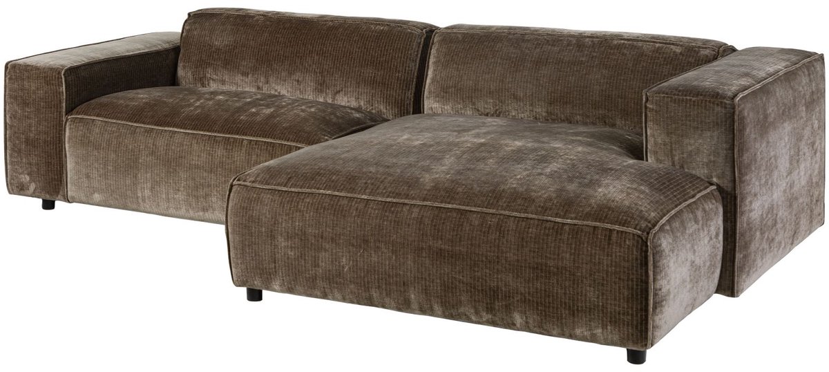 MASSIVMOEBEL24.DE hoekbank SOFAS taupe 279 x 69 x 164 cm