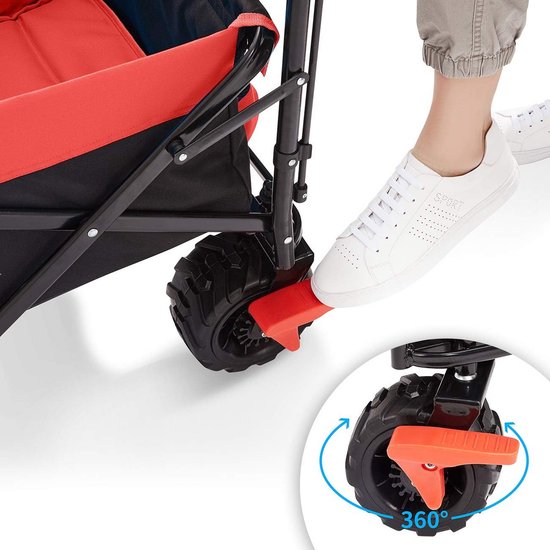 Opvouwbare Bolderkar met Dak - Handwagen voor Offroad Gebruik - Ideaal voor Tuin en Excursies van LifeGoods — afbeelding 2