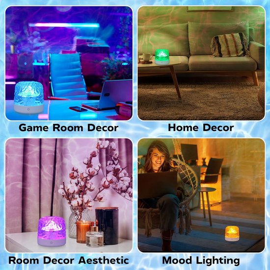 Ocean Wave Galaxy Projector - 16 Kleuren Sensorisch Nachtlampje voor Kinderen van Merkloos — afbeelding 2