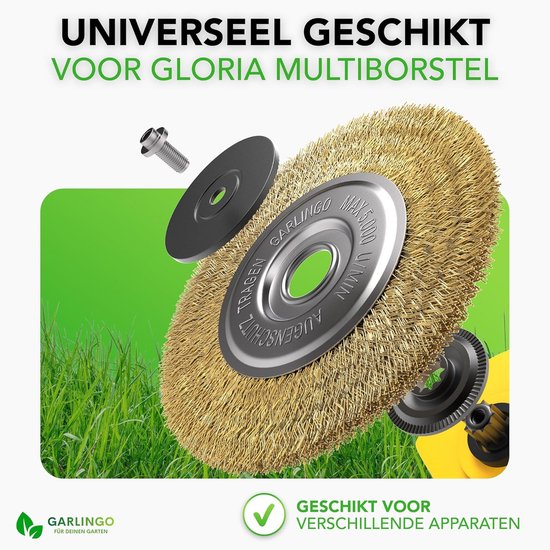 Voegenborstel voor Multibrush en andere dweilaccessoires - 10 mm breed - Onkruidreiniging - Vervangborstel van Gloria — afbeelding 4