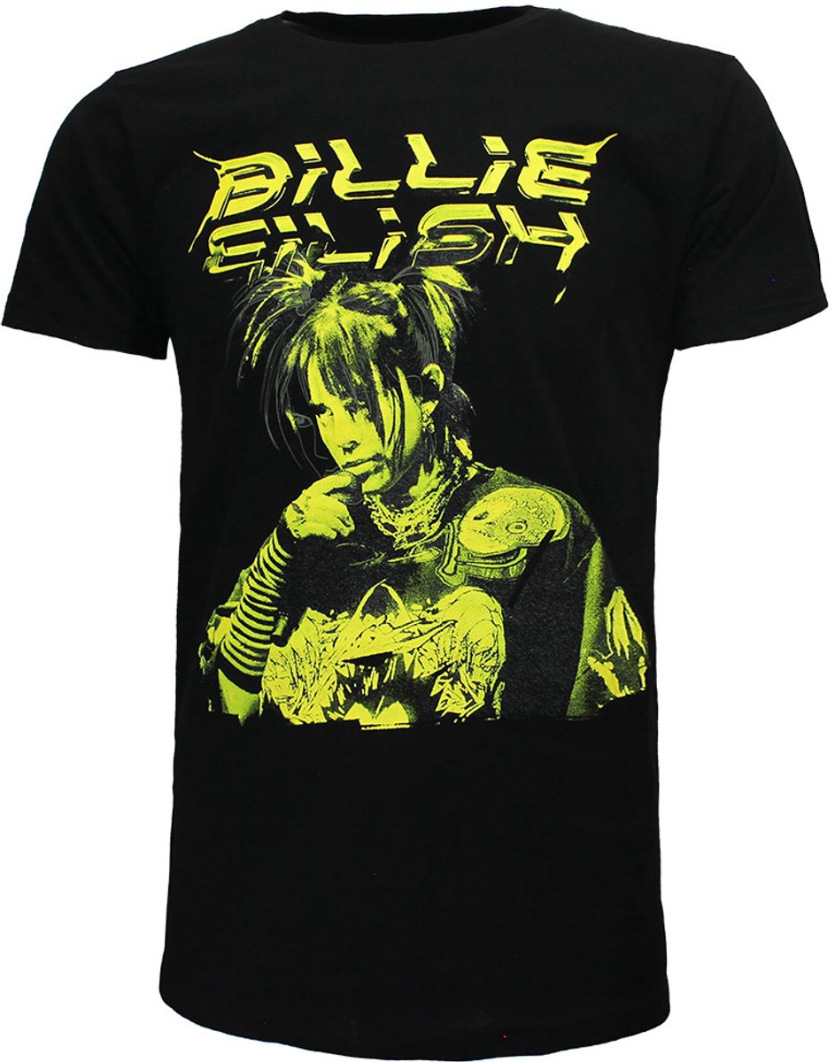 Billie Eilish Illustrated T-Shirt - Officiële Merchandise - XL