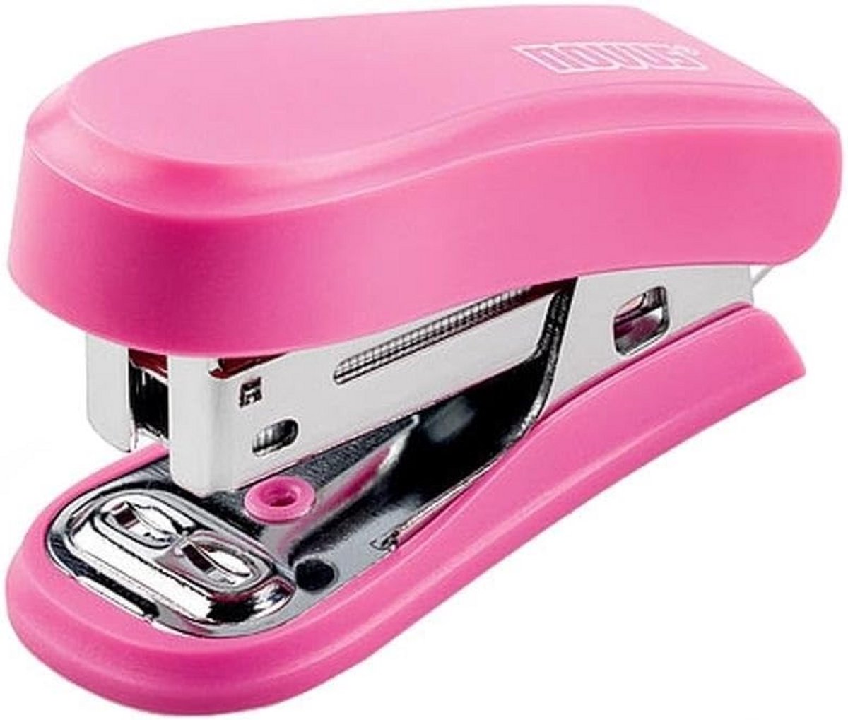Roze Nietmachine voor Kantoor - Mini Model, Voor 12 Vellen, Max. 20 mm Invoermogelijkheid