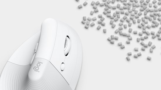 Logitech Lift - Verticale ergonomische muis - Rechtshandig - Wit