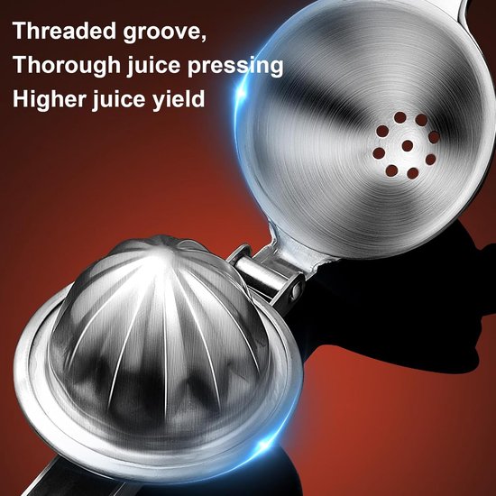 Handbediende Professionele Citruspers & Fruitsapcentrifuge, Klein Model voor Sinaasappels, Citroenen,Gemaakt van Hoogwaardige Aluminiumlegering, Roestbestendig, Stevig & Duurzaam, Eenvoudig in Gebruik — afbeelding 2