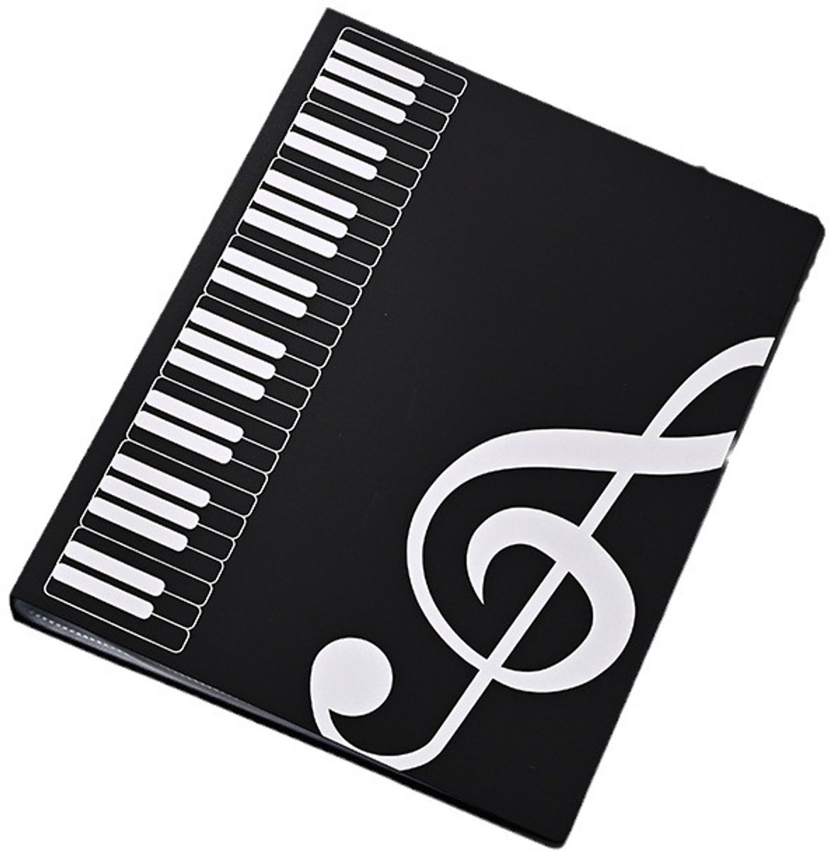 Set van 2 gitaarbladmuziekstukken, A4-formaat, zwart