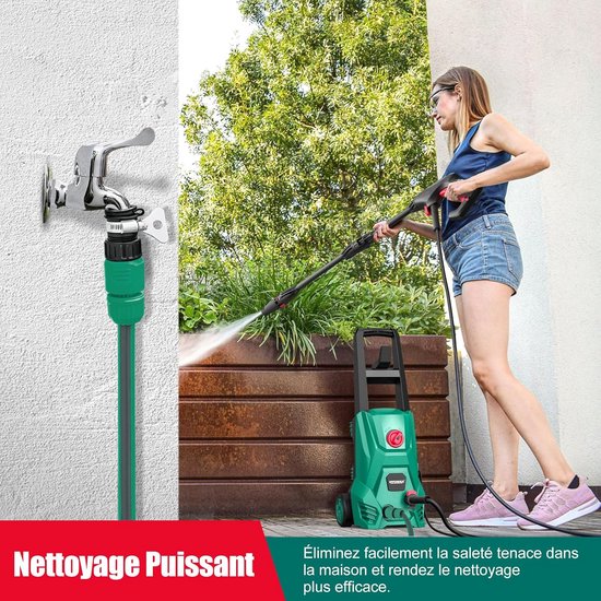 Elektrische hogedrukreiniger 1305 psi - Draagbare wasstraat met schuimtank voor auto, tuin en patio van DeWalt — afbeelding 2