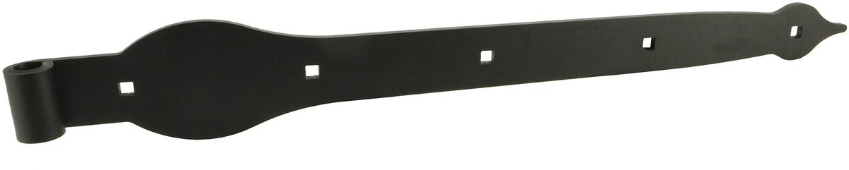 Heng - Zwart - Staal - Gebr. Bodegraven - Duimklassiek met vierkante gaten zwart, 600 mm